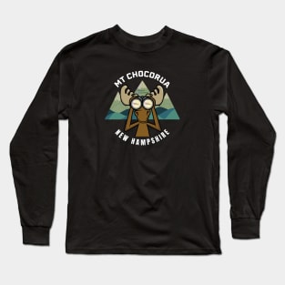 Mt Chocorua Moose Binoculars - Dark Shirts Long Sleeve T-Shirt